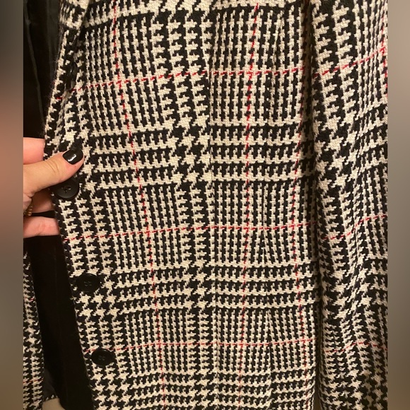 Vintage 90s Houndstooth Oversized Suit Jacket Blazer - Picture 8 of 10